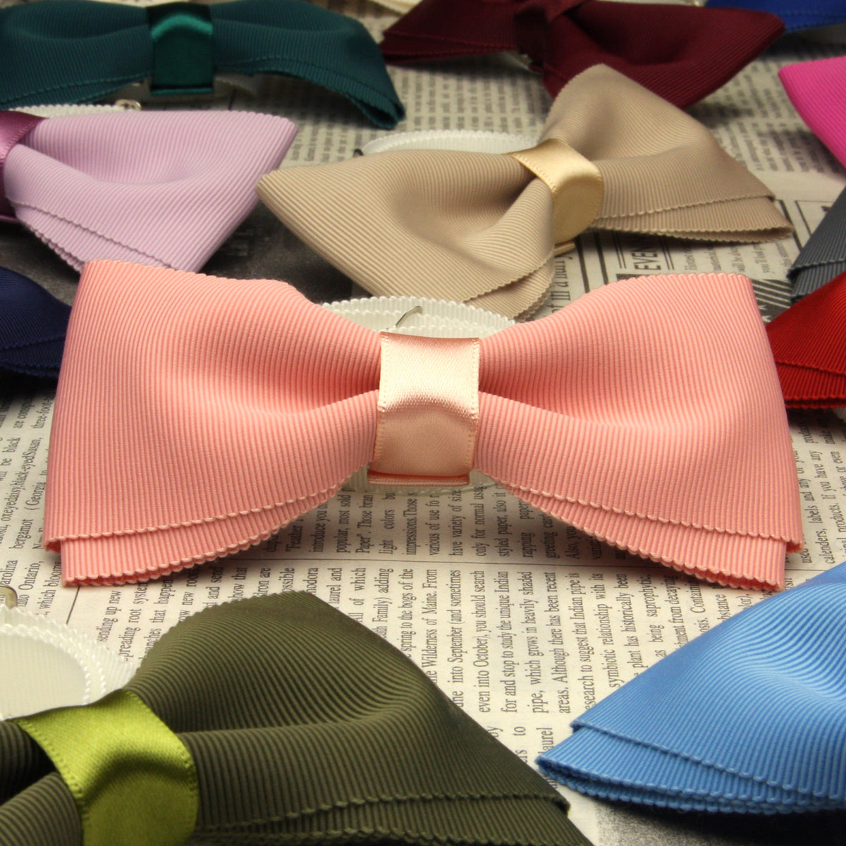 蝶ネクタイ グログラン 12x6cm