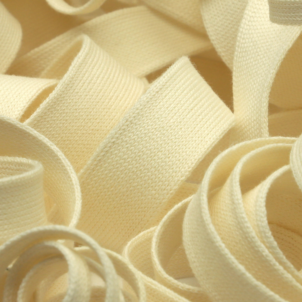 [業務用販売] オーガニックコットンニットテープ 10mm 生成り 30M巻