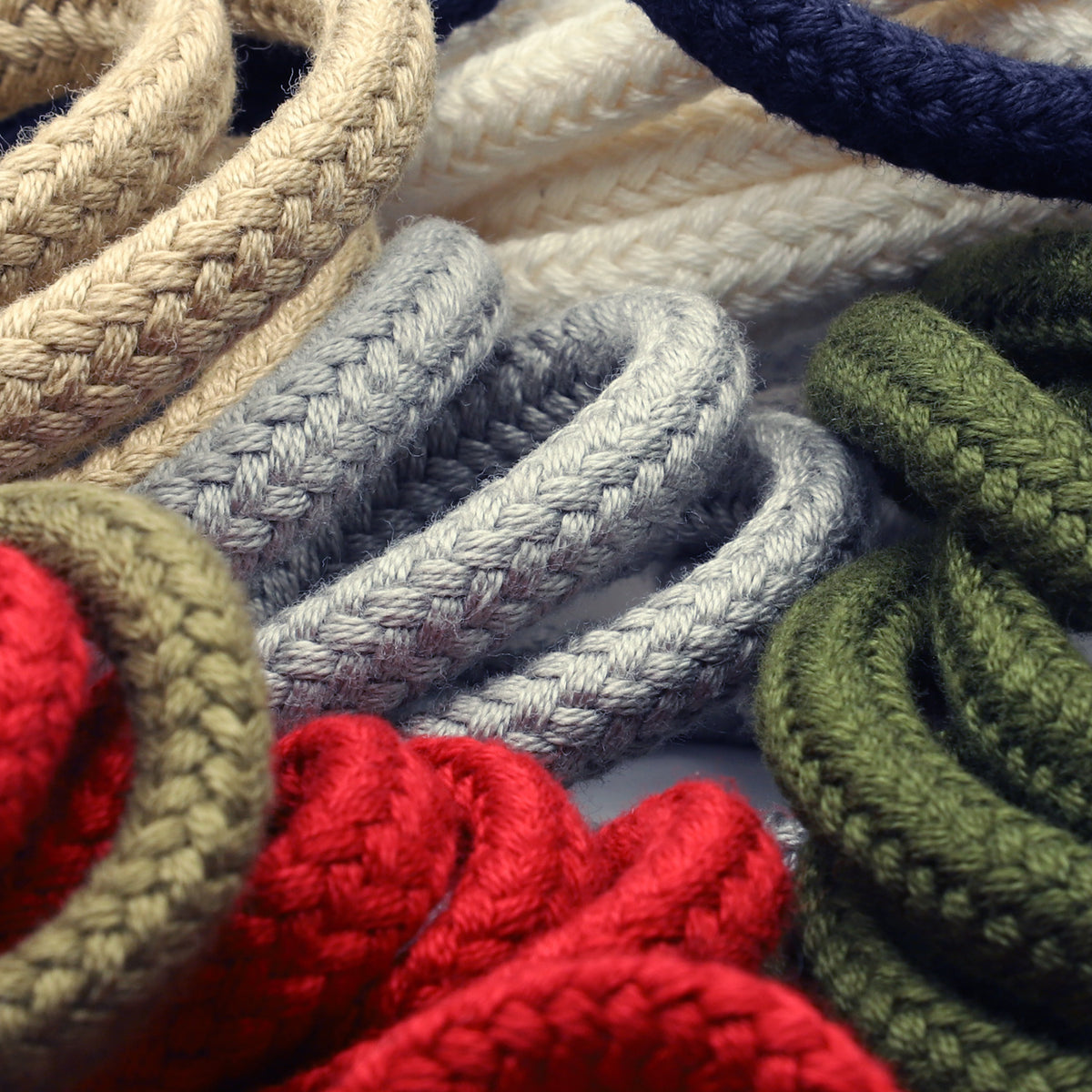 [サンプル] コットンスピンドルコード 約7mm 2.5メートルカット